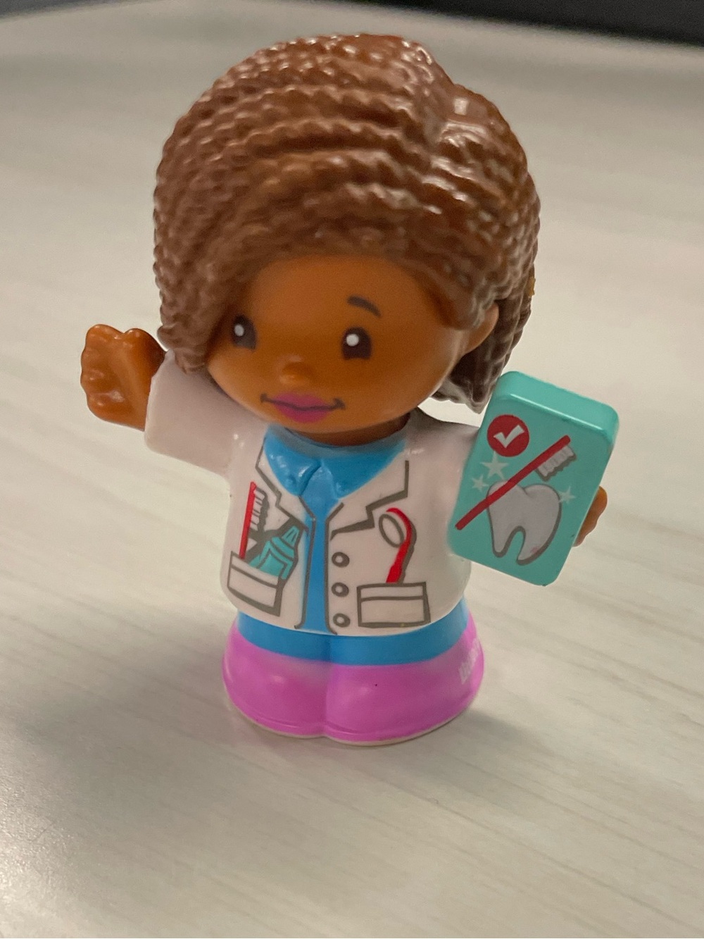 Little People Doctor Dentist Figure Toy Pink & Teal Mini Play Figure